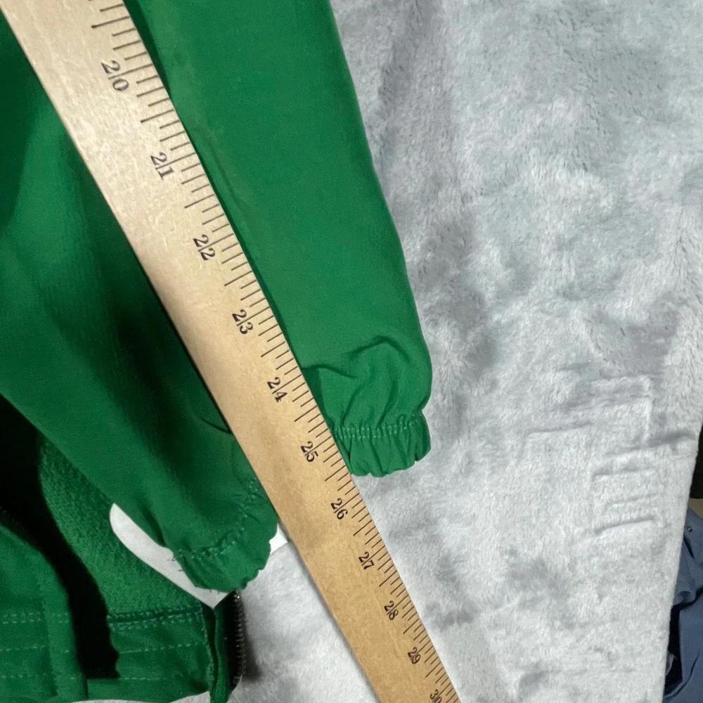 Nike NFL Philadelphia Eagles Kelly Green Retro Logo Windshirt Mens 3XL Side Zip